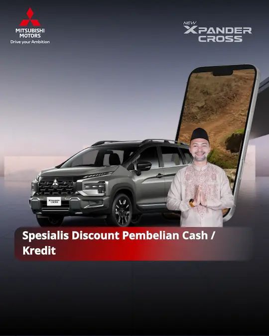 Mitsubishi Dipo Jakarta menghadirkan promo Xpander Cross terbaru dengan diskon spesial, cicilan ringan, dan unit ready stock. Kunjungi showroom kami hari ini!